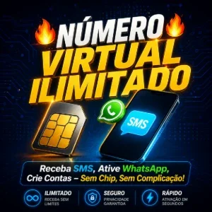 Número Virtual Exclusivo para Receber SMS