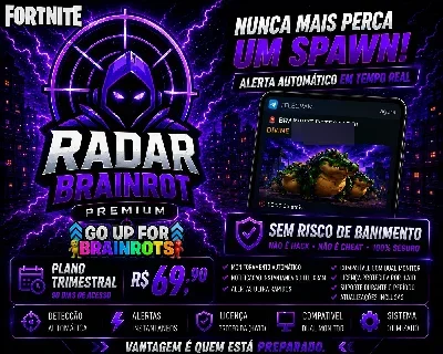 Radar Brainrot | GOUP Fortnite | Tempo Real - Trimestral