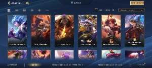 Conta Wild Rift Focada na Gwen e muitas skins