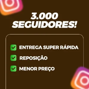🔥 3.000 seguidores no instagram🚀