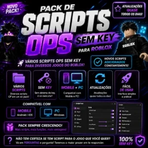 Pack de Scripts OPS Sem Key para Roblox (Mobile e PC)