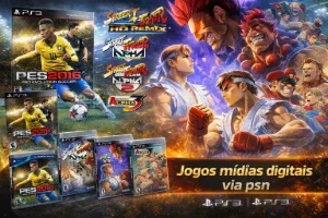 Pacote jogos PS3 - Mídia digital