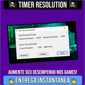 TIMER RESOLUTION - ENTREGA IMEDIATA