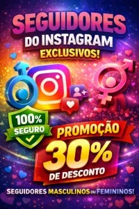 [MAIS SEGURO] 1000 Seguidores Instagram por gêneros R$ 40,00