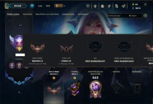 Bronze 2 com TODOS os Champs e 120 Skins ( ADC / SUP ) +RP