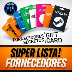 LISTA SECRETA TOP FORNECEDORES DE GIFT CARD - PROMOÇÃO !