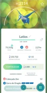 Latios Pokémon Go - (Leia a Descrição) Lendário PC 1900+