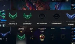 lol account 276 skins, emerald, all charecters 13 years