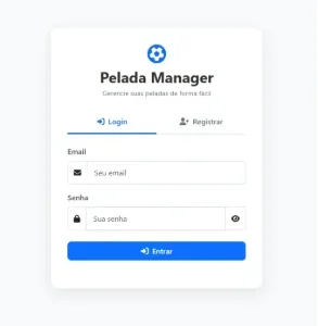 Pelada Manager Gestão Simples E Rápida Para O Futebol Amador