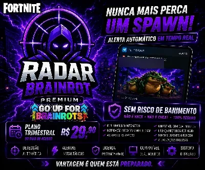 Radar Brainrot | GOUP Fortnite | Tempo Real - Mensal