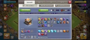 Clash of clans, cv10 full. Atualmente recém cv11
