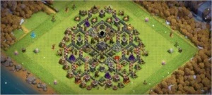 Vila Clash of Clans Cv9 quase Full