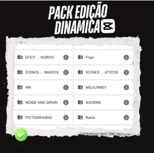 Pack edição dinâmica para CapCut 5.0