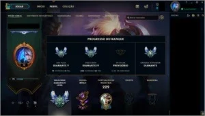 CONTA LEAGUE OF LEGENDS - DIAMANTE 4 (S8)