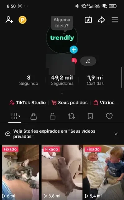 TikTok 49k Pronta p/ Lucrar: Monetização Ativa + TikTok Shop