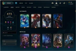 Conta League of Legends - nível 270 - 473 skins