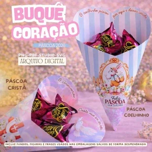 Arquivo Digital de Buquê Coração Páscoa 2026