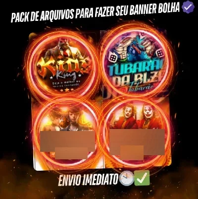 🔥Pack de arquivos para fazer seu banner bolha + vídeo aula 
