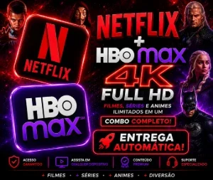 Netflix + Hbo Max - Mais Brinde (Entrega Automatica)