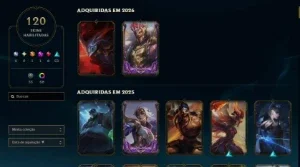 Conta antiga MMR Mestre - Já Foi Challenger - 120 Skins