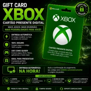🎮 R$ 50 Gift Card Xbox – Cartão Presente Digital Oficial
