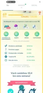 Conta Pokémon go LVL 69 com bastante recursos