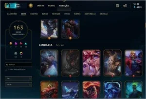 Conta League of Legends ex diamante