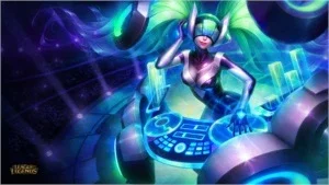 conta de league of legends com skin ultimate da DJ sona