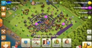 Conta CV9 clash of clans