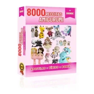8000 Receitas Amigurumi Atualizadas + Apostilas + Vídeos