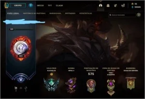 CONTA LOL 268 SKINS, TODOS OS CAMPEOES, PLATINA 3 NIVEL 268