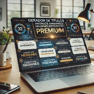 Gerador de Títulos Anúncios Headlines Impactantes Premium