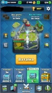 Clash Royale  5 lendárias ( 3 no nível 2)  troca de nome