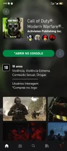 Conta Xbox com CoD MW 2