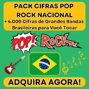 Pack Cifras Pop Rock Nacional - Mais de 4.000 Mil Cifras
