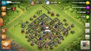 Clash of Clans CV9 quase FULL + 6.186 gemas