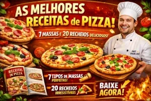 🍕 Receitas De Pizza Profissionais 7 Massas + 20 Recheios