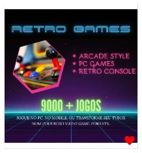 Games Retro 30 Consoles 9000+ Jogos / Pc + Mobile + Tv box )