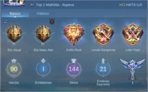 Conta do mobile legends