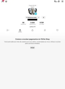 Conta Do Tiktok Com Shop Ativo +3,2K Seguidores