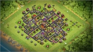 Clash of Clans CV10 com gemas.