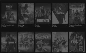 Conta epic com mais de 110 jogos