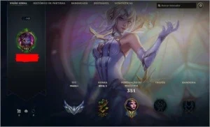 Conta LOL 2013 332 skins, todos os campeões