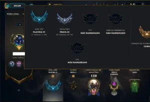 Prata 3 com 70 Champs e 16 Skins ( Mais de 200 Jogos )