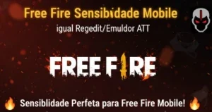 🔥 Free Fire Sensibilidade Mobile Igual Regedit / Emulador🔥