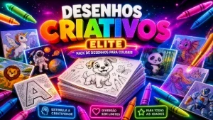 Centenas de Desenhos Educativos e criativos para Colorir