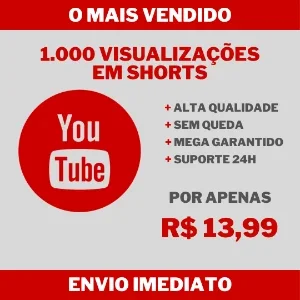 1.000 Visualizações no Shorts do Youtube