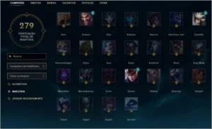 CONTA PLATINA V - 14 PÁGINAS DE RUNA - 150 SKINS