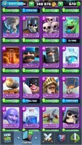 Conta Clash Royale nvl 12