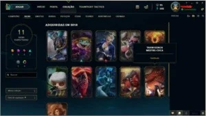 Conta league of legends 11 skins e 43 campeões